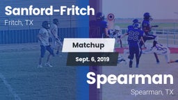 Matchup: Sanford-Fritch High vs. Spearman  2019