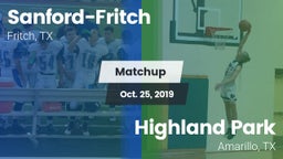 Matchup: Sanford-Fritch High vs. Highland Park  2019