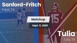 Matchup: Sanford-Fritch High vs. Tulia  2020