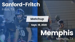 Matchup: Sanford-Fritch High vs. Memphis  2020