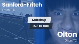 Matchup: Sanford-Fritch High vs. Olton  2020