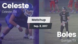 Matchup: Celeste  vs. Boles  2017