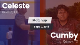 Matchup: Celeste  vs. Cumby  2018