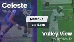 Matchup: Celeste  vs. Valley View  2018