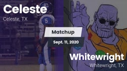 Matchup: Celeste  vs. Whitewright  2020