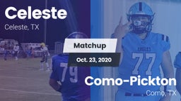 Matchup: Celeste  vs. Como-Pickton  2020