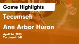 Tecumseh  vs Ann Arbor Huron Game Highlights - April 26, 2023