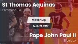 Matchup: St Thomas Aquinas vs. Pope John Paul II 2017