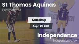 Matchup: St Thomas Aquinas vs. Independence  2017