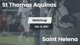 Matchup: St Thomas Aquinas vs. Saint Helena 2017