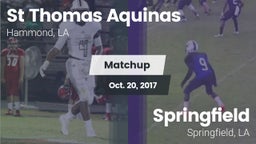 Matchup: St Thomas Aquinas vs. Springfield  2017