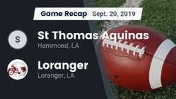 Recap: St Thomas Aquinas vs. Loranger  2019