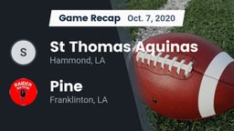 Recap: St Thomas Aquinas vs. Pine  2020
