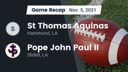 Recap: St Thomas Aquinas vs. Pope John Paul II 2021