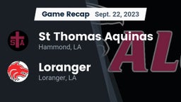 Recap: St Thomas Aquinas vs. Loranger  2023