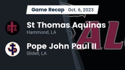 Recap: St Thomas Aquinas vs. Pope John Paul II 2023