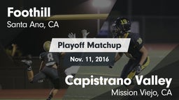 Matchup: Foothill  vs. Capistrano Valley  2016