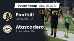 Recap: Foothill  vs. Atascadero  2017