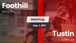 Matchup: Foothill  vs. Tustin  2017