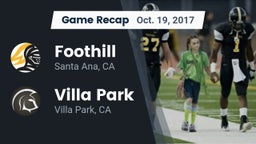 Recap: Foothill  vs. Villa Park  2017