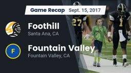 Recap: Foothill  vs. Fountain Valley  2017
