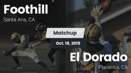 Matchup: Foothill  vs. El Dorado  2019