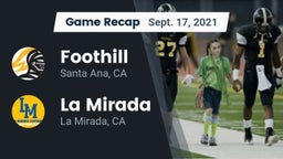Recap: Foothill  vs. La Mirada  2021