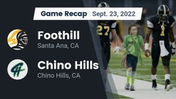 Recap: Foothill  vs. Chino Hills  2022