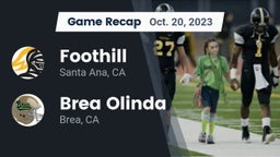 Recap: Foothill  vs. Brea Olinda  2023