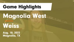 Magnolia West  vs Weiss  Game Highlights - Aug. 18, 2022