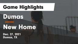 Dumas  vs New Home  Game Highlights - Dec. 27, 2021