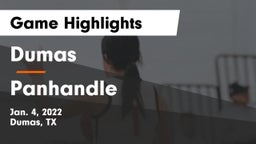 Dumas  vs Panhandle  Game Highlights - Jan. 4, 2022