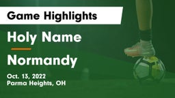 Holy Name  vs Normandy  Game Highlights - Oct. 13, 2022