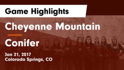 Cheyenne Mountain  vs Conifer Game Highlights - Jan 21, 2017