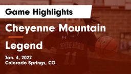 Cheyenne Mountain  vs Legend  Game Highlights - Jan. 4, 2022