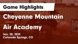 Cheyenne Mountain  vs Air Academy  Game Highlights - Jan. 20, 2023