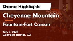 Cheyenne Mountain  vs Fountain-Fort Carson  Game Highlights - Jan. 7, 2022