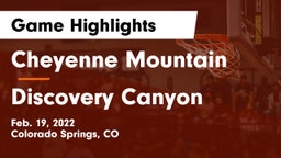 Cheyenne Mountain  vs Discovery Canyon  Game Highlights - Feb. 19, 2022