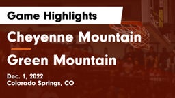 Cheyenne Mountain  vs Green Mountain  Game Highlights - Dec. 1, 2022