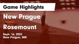 New Prague  vs Rosemount  Game Highlights - Sept. 16, 2023