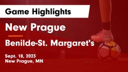 New Prague  vs Benilde-St. Margaret's  Game Highlights - Sept. 18, 2023