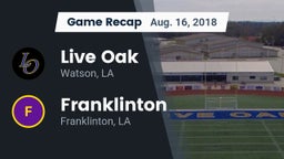 Recap: Live Oak  vs. Franklinton  2018