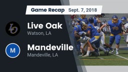 Recap: Live Oak  vs. Mandeville  2018