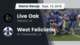 Recap: Live Oak  vs. West Feliciana  2018