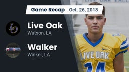 Recap: Live Oak  vs. Walker  2018