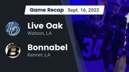 Recap: Live Oak  vs. Bonnabel  2022
