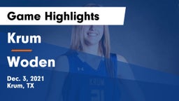 Krum  vs Woden  Game Highlights - Dec. 3, 2021