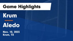 Krum  vs Aledo  Game Highlights - Nov. 10, 2023