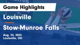 Louisville  vs Stow-Munroe Falls  Game Highlights - Aug. 24, 2023