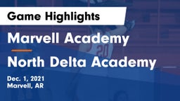 Marvell Academy  vs North Delta Academy Game Highlights - Dec. 1, 2021